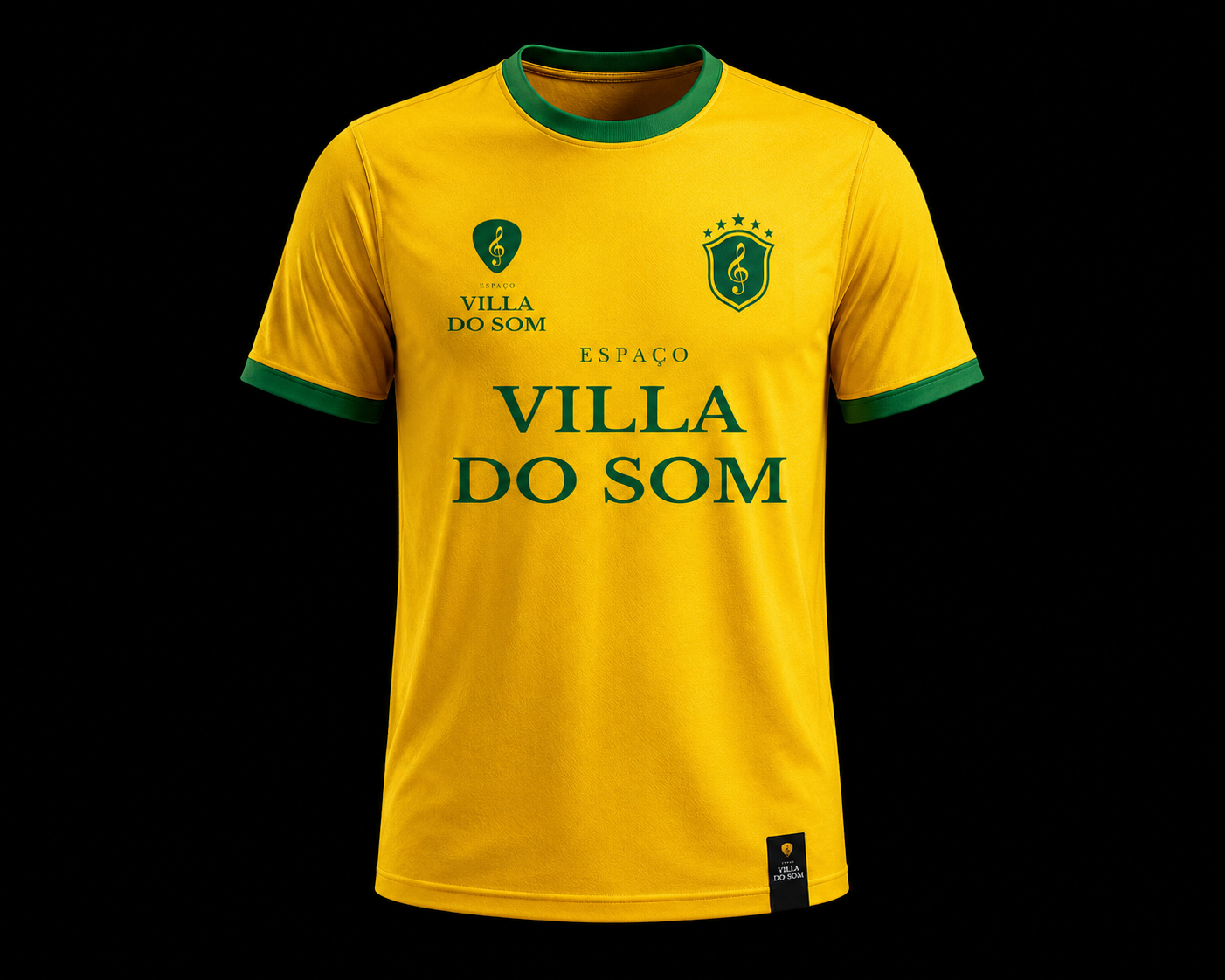 Camiseta oficial Villa do Som edição Copa do Mundo